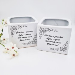 Vazonai „Šiandien-jaunikis, šiandien - nuotaka“