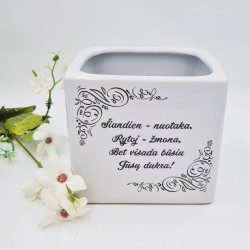 Vazonai „Šiandien-jaunikis, šiandien - nuotaka“