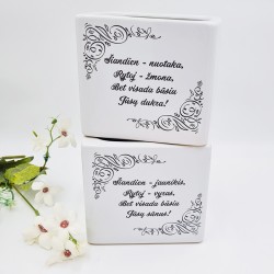 Vazonai „Šiandien-jaunikis, šiandien - nuotaka“