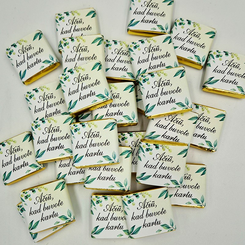 Šokoladukas „Ačiū, kad buvote kartu“