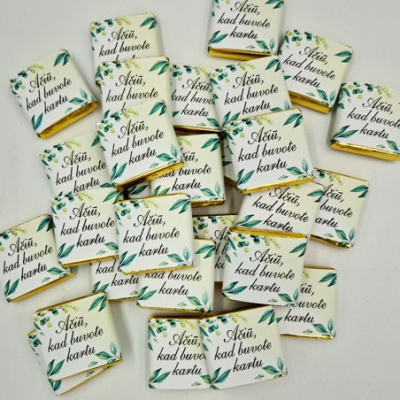 Šokoladukas „Ačiū, kad buvote kartu“