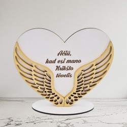 Pastatoma padėka sparnai „Ačiū, kad esi mano krikšto tėvelis“