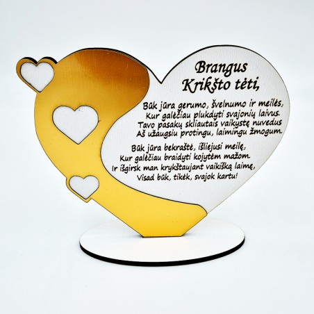 Pastatoma širdis „Brangus Krikšto tėti“