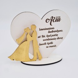 Pastatoma širdis „Ačiū“