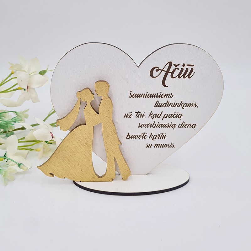 Pastatoma širdis „Ačiū“