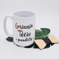 Didelis puodelis „Geriausio tėčio puodelis“