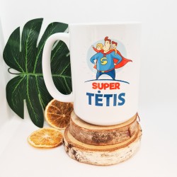 Didelis puodelis „Super tėtis“