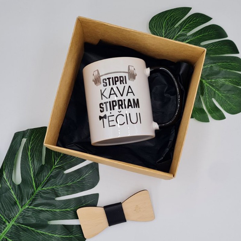 Puodelis „Stipri kava stipriam tėčiui“