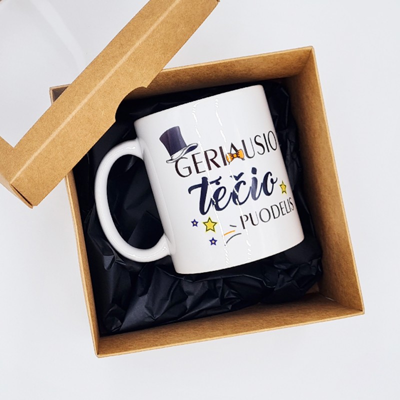 Puodelis „Geriausio tėčio puodelis“