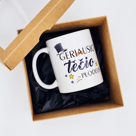 Puodelis „Geriausio tėčio puodelis“