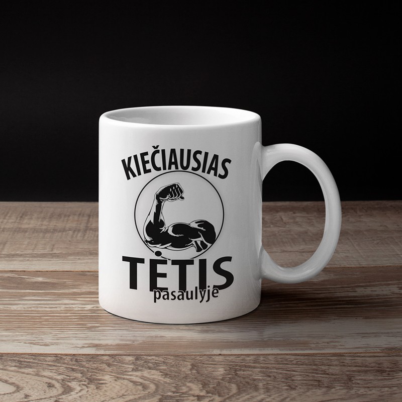 Puodelis „Kiečiausias tėtis“