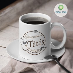 Puodelis „Geriausias tėtis pasaulyje“