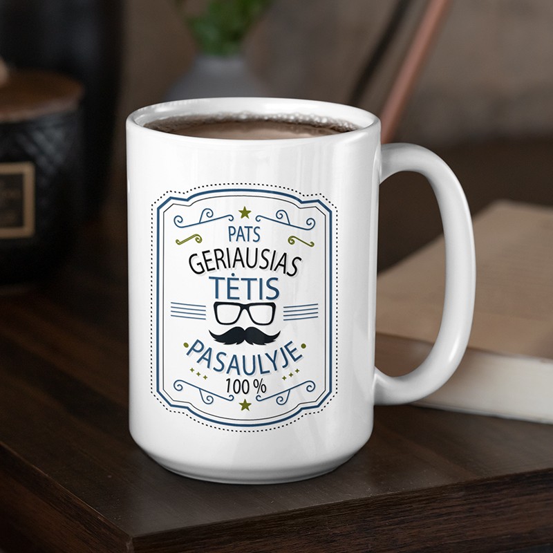 Didelis puodelis „Geriausias tėtis pasaulyje“