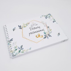 Vestuvių palinkėjimų knyga „Vestuvių prisiminimai“