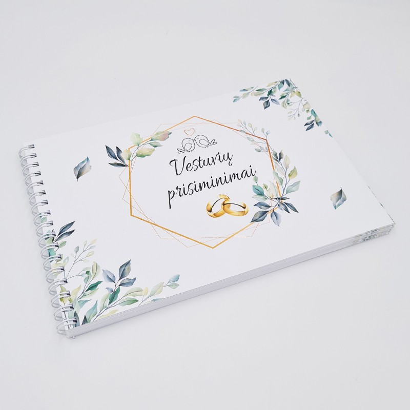 Vestuvių palinkėjimų knyga „Vestuvių prisiminimai“