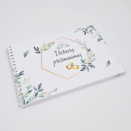 Vestuvių palinkėjimų knyga „Vestuvių prisiminimai“