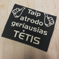 Marškinėliai „Taip atrodo geriausias tėtis“