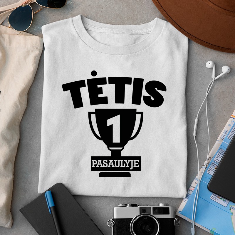Marškinėliai „Tėtis 1 pasaulyje“