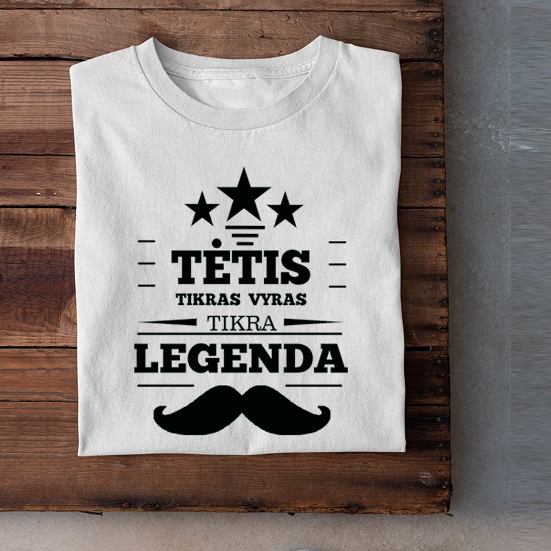 Marškinėliai „Tėtis tikra legenda“