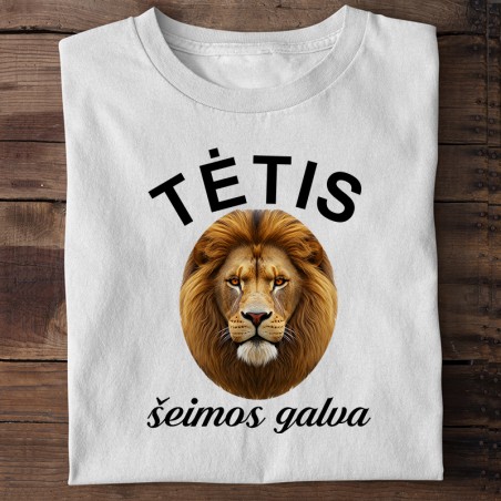 Marškinėliai „Tėtis šeimos galva“