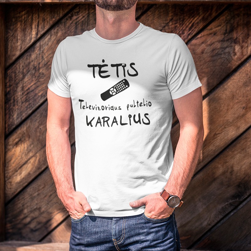 Marškinėliai „Tėtis pultelio karalius“