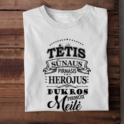Marškinėliai „Tėtis herojus“
