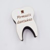Balta graviruota dėžutė „Pirmasis dantukas“