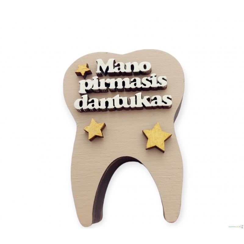 Ruda dėžutė „Mano pirmasis dantukas“