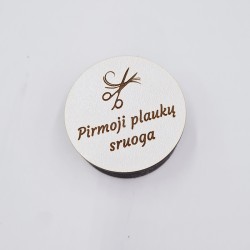 Balta graviruota dėžutė „Pirmasis dantukas“
