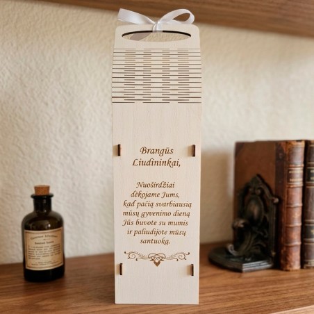 Butelio dėžutė „Brangūs liudininkai“