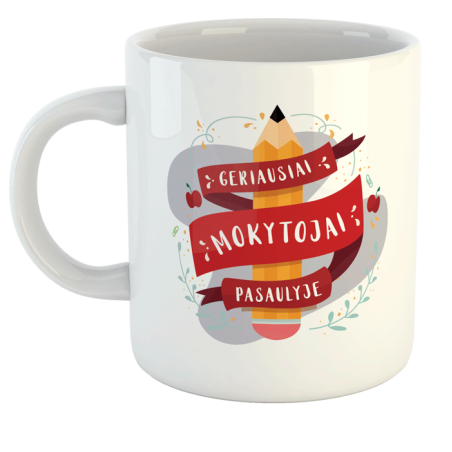 Puodelis „Geriausiai mokytojai pasaulyje“