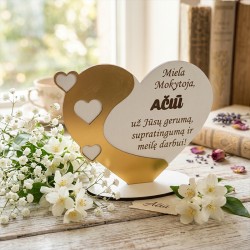 Pastatoma širdis „Miela mokytoja“
