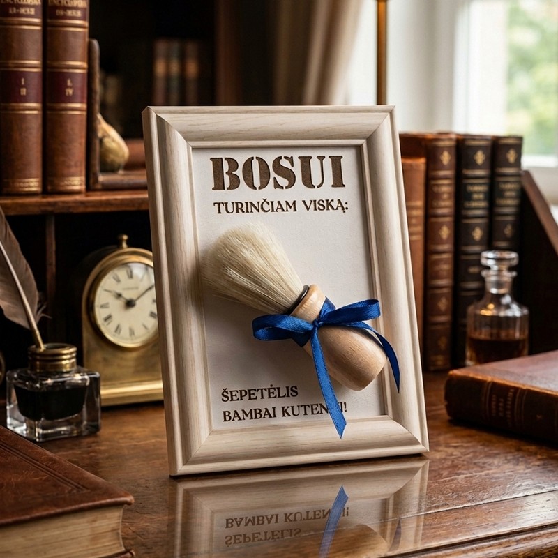 Rėmelis su šepetėliu „Bosui turinčiam viską“