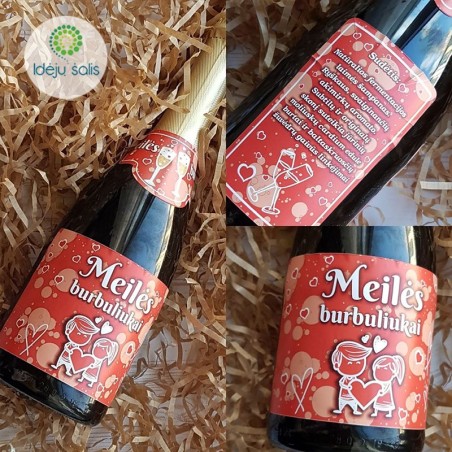 Butelio etiketė: Meilės Burbuliukai IS669