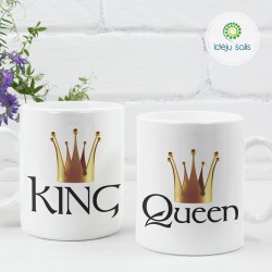 Puodelių rinkinys : King ir Queen IS676R
