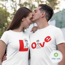 Marškinėliai porai: Love IS948
