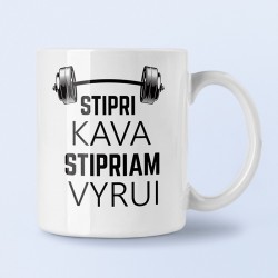 Puodelis: Stipri kava...