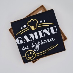 Prijuostė: Gaminu su šypsena“