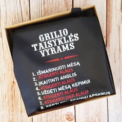 Prijuostė: „Grill taisyklės vyrui“