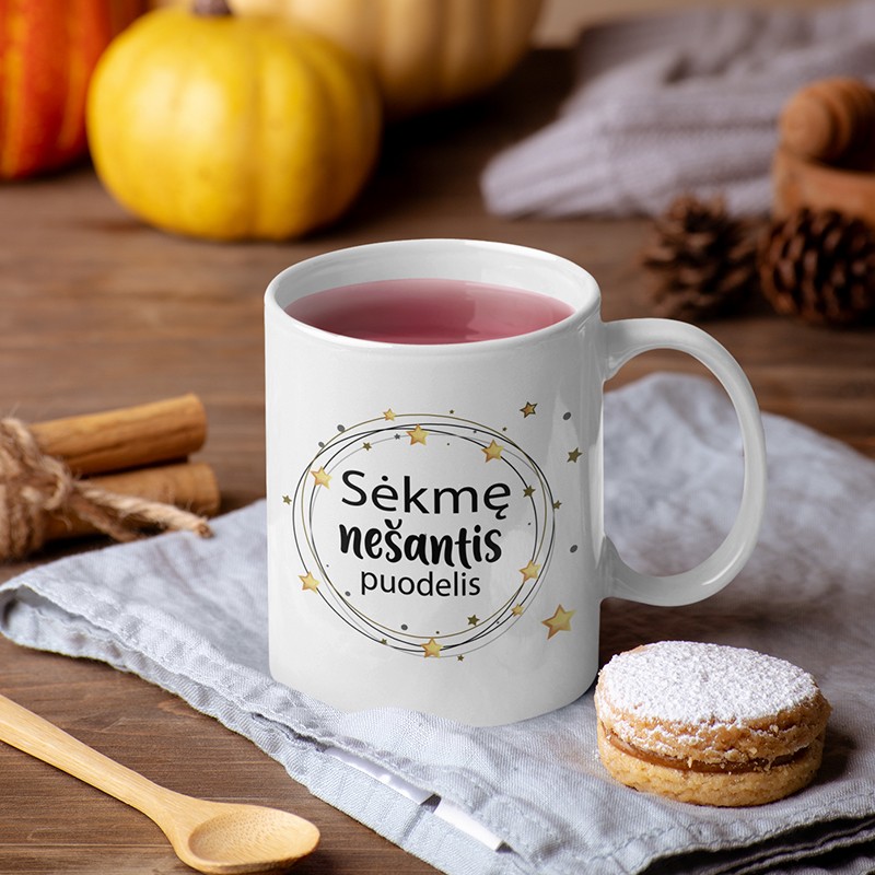 Puodelis: „Sėkmę nešantis“