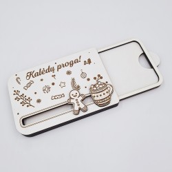 Medinis pinigų vokelis „Kalėdų proga“