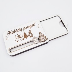 Medinis pinigų vokelis „Kalėdų proga“