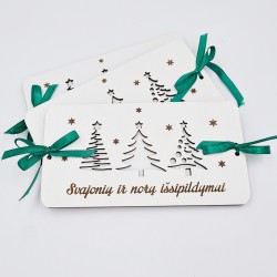 Medinis pinigų vokelis „Svajonių ir norų išsipildymui“