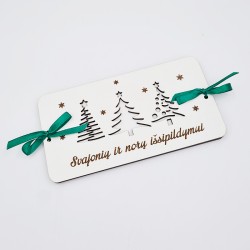 Medinis pinigų vokelis „Svajonių ir norų išsipildymui“