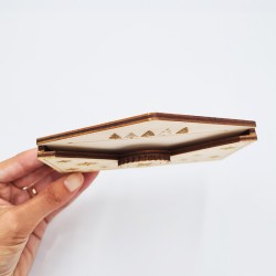 Medinis pinigų vokelis „Šventinis vokas“